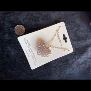 Heart shaped charm necklace